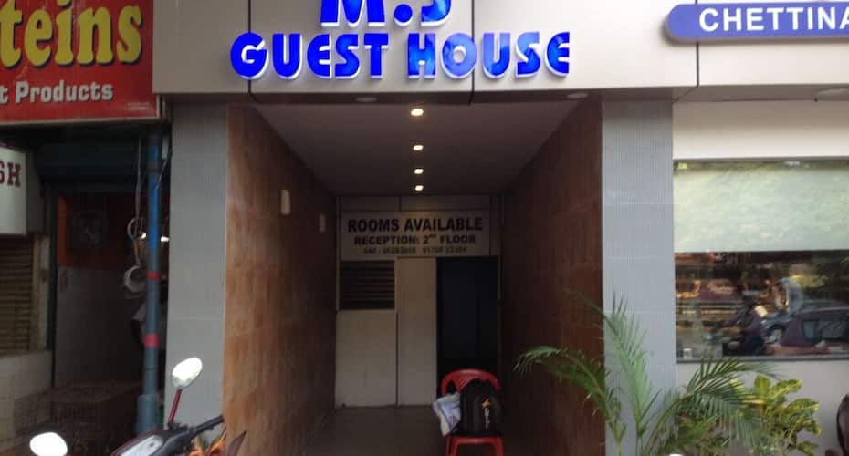 mj guest house chennai location
